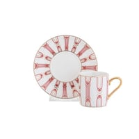 طقم فناجين قهوة تركي اورانج لاين 12 قطعة