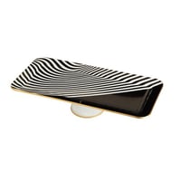 صحن تقديم زجاج تركي بقاعدة مقاس 38 سم