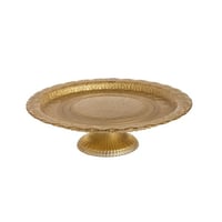 صحن تقديم بقاعدة زجاج تركي 32 سم