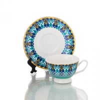 طقم فنجان اسبريسو قطعتين ملون