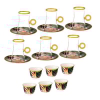 طقم شاي وقهوة 18 قطعة موديرن