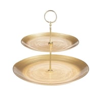 شيالة حلى زجاج تركي 2 دور بيج ذهبي