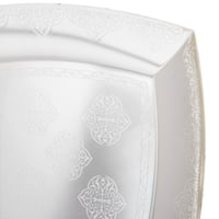 صحن تقديم حلويات مربع ستيل 27 سم