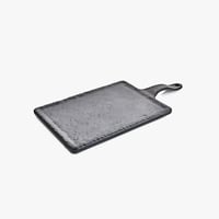 ستاند تقديم ميلامين مستطيل أسود 36 سم