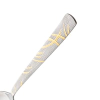 طقم شوكة حلا ستيل مع ذهبي 12 قطعة