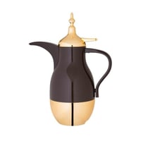 ترمس دلة نورا مفرد 1 لتر لون بني ذهبي