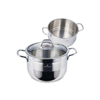 قدر بخار سوفت استيل تركي مقاس 24 سم