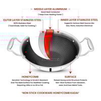 قدر طهي كادي من الستانلس ستيل الهندي المقاوم للصدأ...