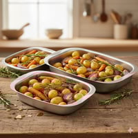 طقم صواني فرن ألمنيوم نيوفلون 3 قطع