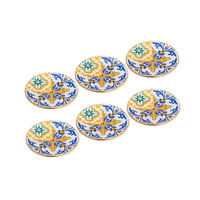 طقم صحون شاي زجاج تركي 6 قطع