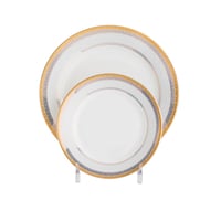 طقم عشاء بورسلين مكون من 18 قطعة - 6 أشخاص