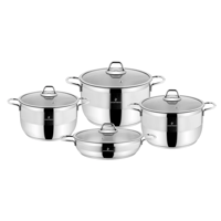 طقم قدور سوفت استيل تركي 8 قطع