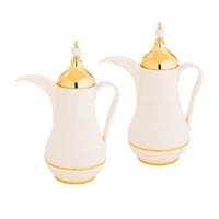 طقم ترامس الدلة من ألاسكا لون بيج مع ذهبي