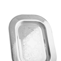 صينية تقديم حلويات مستطيل ستيل