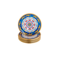 طقم صحون شاي زجاج تركي 6 قطع