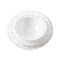 طقم عشاء أركوبال فاخر أبيض 24 قطعة - 6 اشخاص