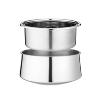 سخان طعام بوهارا استيل هندي مع ذهبي 5 لتر