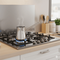 ركوة قهوة سوفت استيل تركي سعة 800 مل