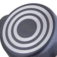 طقم قدور جرانيت تركي 7 قطع لون رمادي