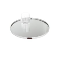 طوفرية ستيل مع مرآة دائرية مقاس كبير