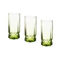 طقم كاسات ماء زجاج تركي 3 قطع