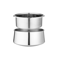 سخان طعام بوهارا استيل هندي مع ذهبي 5 لتر