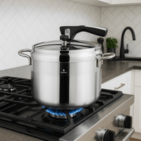 قدر ضغط سوفت استيل تركي مقاس 10 لتر