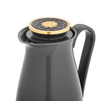 ترمس ألاسكا 1 لتر لون رمادي مع ذهبي