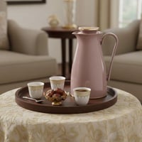 ترمس ألاسكا 1 لتر لون وردي مع ذهبي