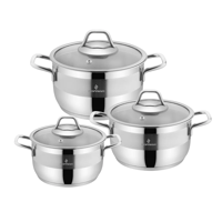 طقم قدور سوفت استيل تركي 6 قطع