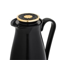 ترمس ألاسكا 1 لتر لون أسود مع ذهبي