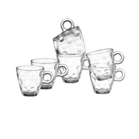 طقم فناجين اسبريسو زجاج 6 قطع