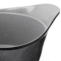 طقم قدور جرانيت لاهويا 17 قطعة أسود