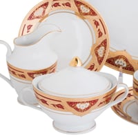 طقم شاي ريتشفاين من البورسلين 24 قطعة لـ 6 أشخاص