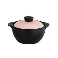 قدر طبخ سيراميك مقاس 4 لتر أسود مطفي