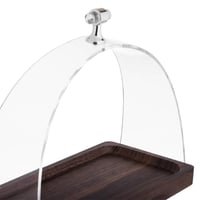 ستاند تقديم خشب مع حامل أكليرك 25X13 سم