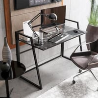 طاولة مكتب منزلية من الخشب لون رخامي