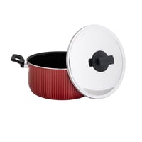 قدر نيوفلون غطاء ستيل 24 سم