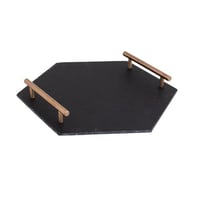 صينية تقديم حجر أسود