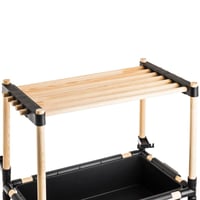 رف خشب مع سلة 4 دور