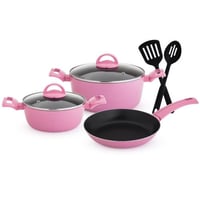 طقم قدور نيوفلون روز 7 قطع