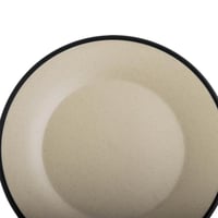 طقم عشاء ميلامين 24 قطعة 6 أشخاص لون بيج/أسود