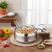 حافظة طعام ستيل هندي سعة 1 لتر