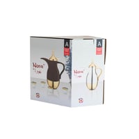 ترمس دلة نورا مفرد 1 لتر لون بني ذهبي