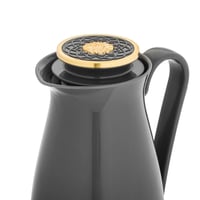 طقم ترمس ألاسكا قطعتين لون رمادي مع ذهبي