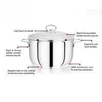 قدر طهي من الستانلس ستيل الهندي المقاوم للصدأ غير...