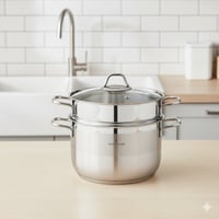 قدر بخار سوفت استيل تركي مقاس 24 سم