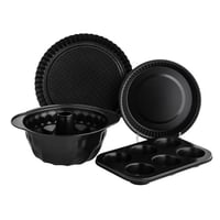 طقم صواني خبز بطبقة غير لاصقة من 4 قطع