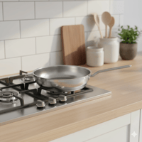 طاوة سوفت استيل تركي مقاس 24 سم