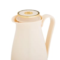 ترمس ألاسكا 1 لتر لون بيج مع ذهبي